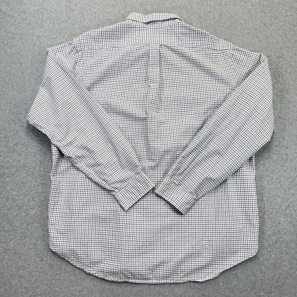 Ralph Lauren Button Down Shirt Mens XXL 2XL Grid Check Flesh Pony Long Sleeve - Picture 6 of 10